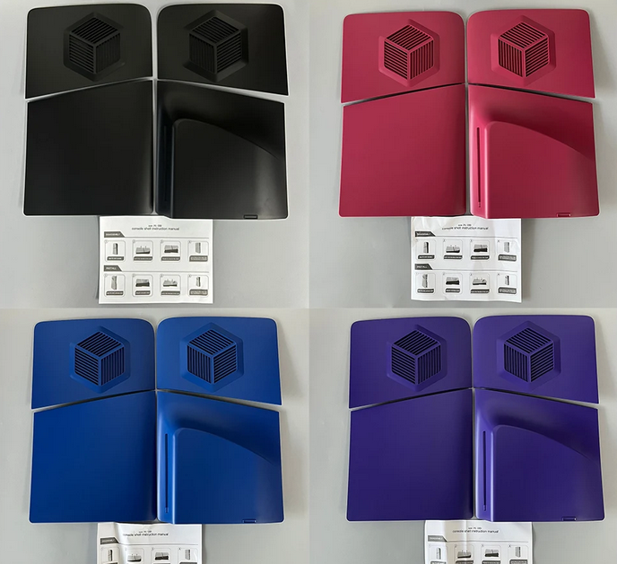extremeconsoles's tweet photo. How crazy is this we haven't even got the new PS5 Slim console and you can already buy dark and coloured replacement plates?
#PlayStation #darkplates #GamingNews https://t.co/72AjDcqu6X
