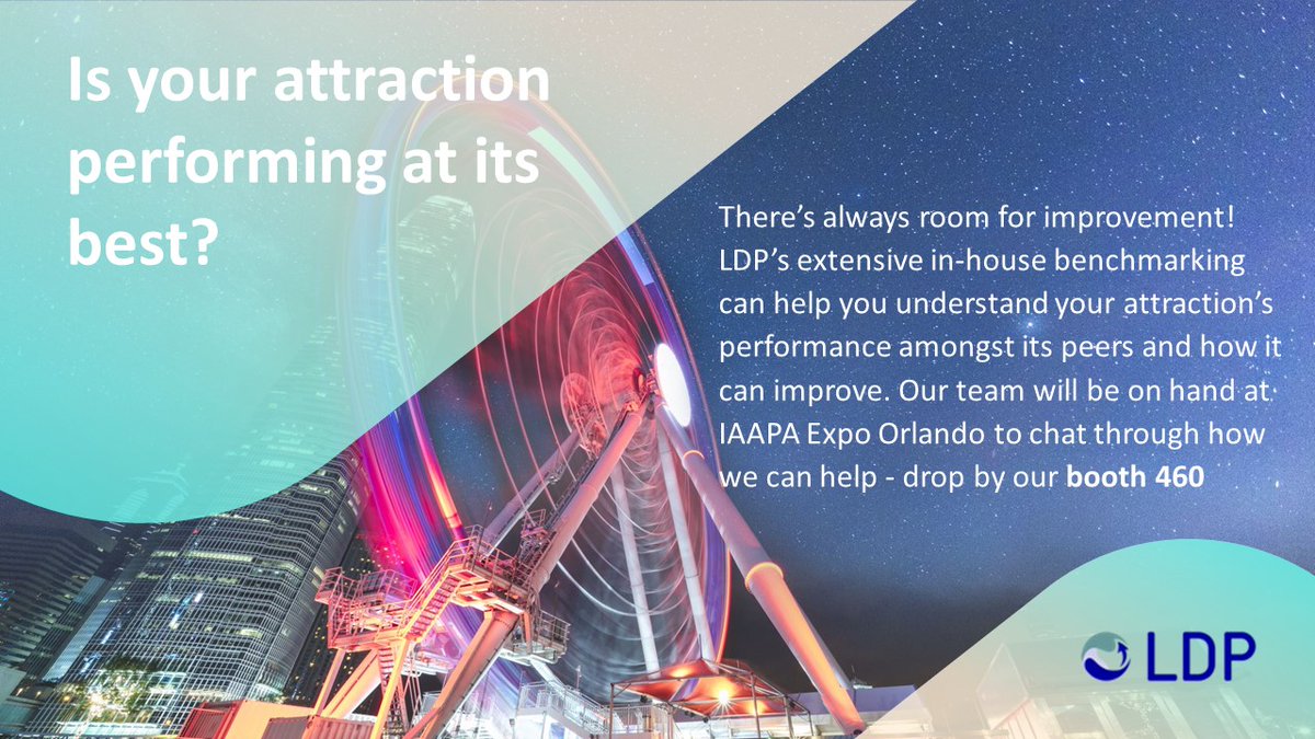 LDP_Economics's tweet image. Heading to IAAPA Expo Orlando next week? Come and speak to the industry experts in feasibility analysis, enhancement strategy and due diligence - visit our team at booth 460 or get in touch to arrange a meeting.

leisuredevelopment.co.uk/contact-us/