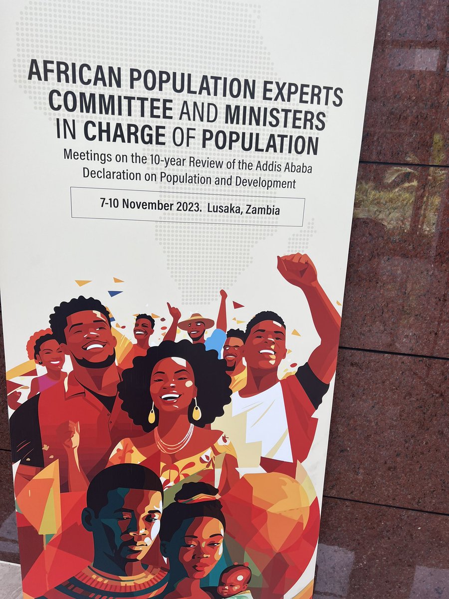 DrAbeySheikh's tweet photo. Pleased to attend the Openning  Ceremony of the  Africa Population Experts Committe (APEC) and Ministers incharge of Population meeting to review the 10 years of the Addis Ababa Declaration on Population and Development(AADPD+10) Lusaka,Zambia. https://t.co/8zZSHZshvk