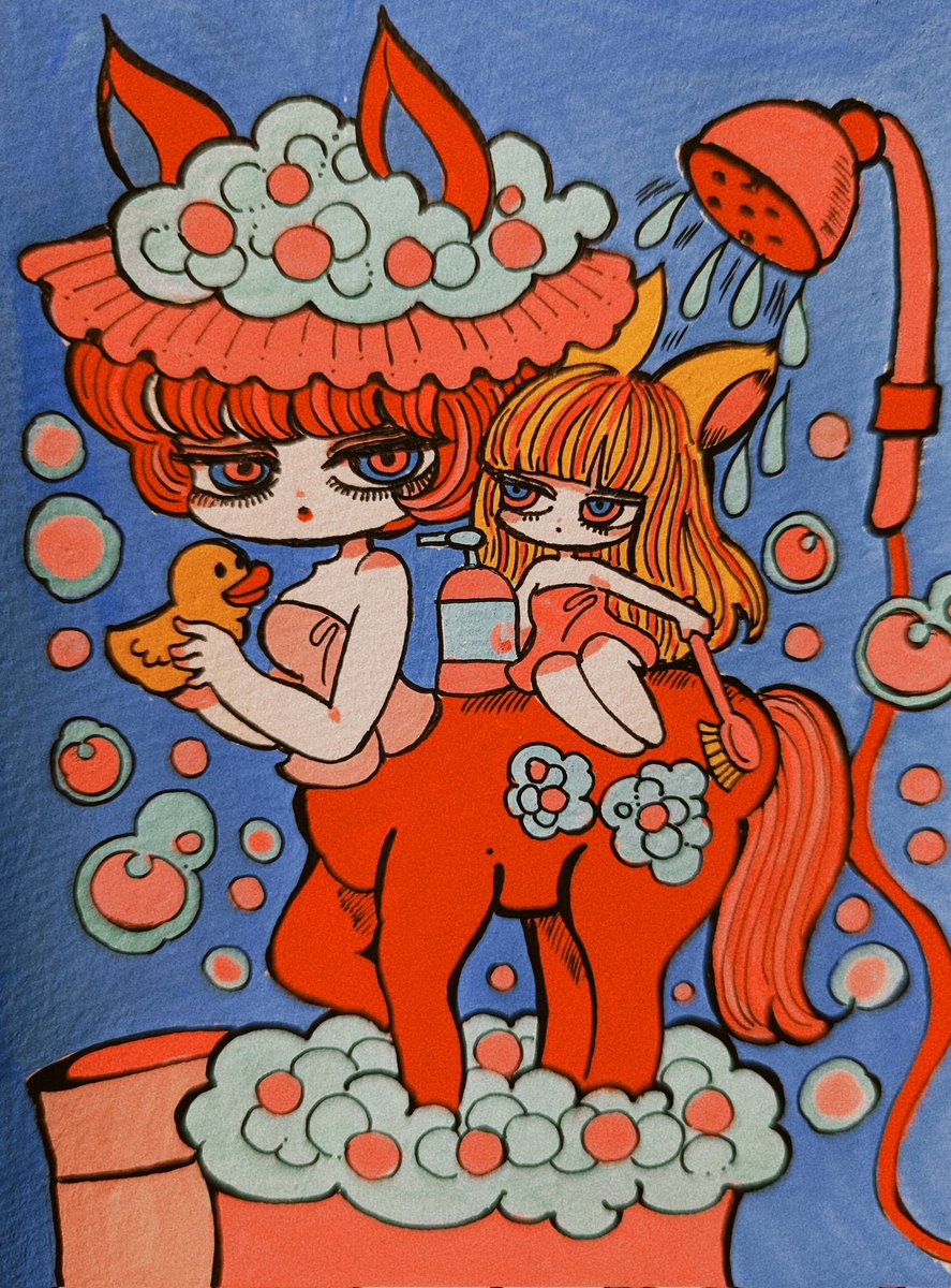「デザフェスまでもう少し…!(⁠ ⁠ꈍ⁠ᴗ⁠ꈍ⁠) 今回は5000円ほどのミニ原画」|シウ 【画集が発売されました！】のイラスト