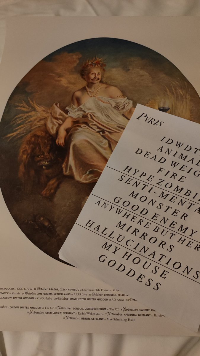 AAAAAAA I'VE GOT SETLIST FROM PVRIS!!!
Also bought their poster 💃
Show was amazing as always