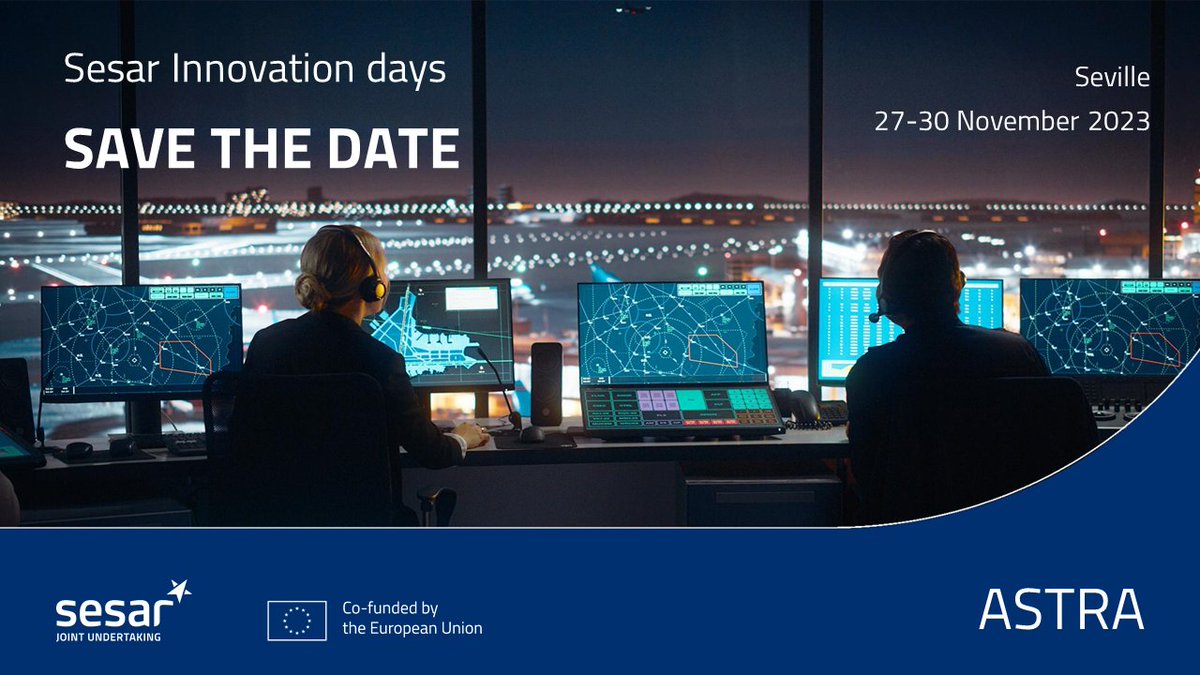 ASTRAsesar's tweet photo. ✈ Get ready for the upcoming Sesar Innovation Days!

Held annually since 2011, the SIDs have become a key event in the European aviation research scene. The SIDs focus on exploratory research while also highlighting industrial research outcomes and demonstrations. 

Stay tuned🔔 https://t.co/FD9QvTTSUv
