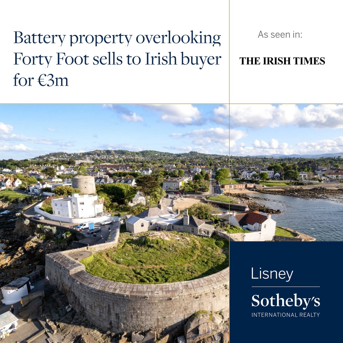 LisneySir's tweet photo. As seen in The Irish Times: "New owner likely to have big plans for this landmark building.": https://t.co/Hqa3WtNv8C 🌊

The seaside landmark was sold through our expert Rory Kirwan.

#sothebysrealty #coastalhome #irishproperty #significantsale @IrishTimes https://t.co/a7zmJ68y6M