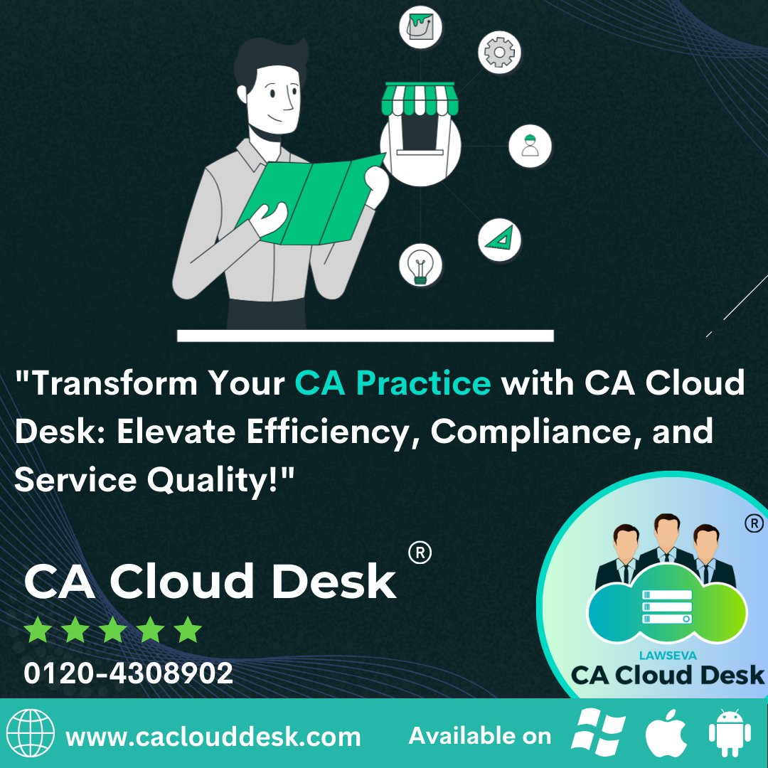 caclouddesk's tweet image. 🚀 Unlock the future of CA practice management with CA Cloud Desk! Elevate your efficiency, compliance, and service quality. Explore more at: CA Cloud Desk #CASoftware #Accounting #Efficiency 💼💡📈 #cacloud

shorturl.at/pzEP1
