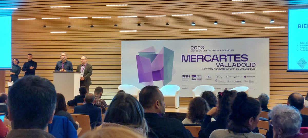 AssitejEspana's tweet photo. Estamos en el Auditorio 2 de la @feriavalladolid en el Foro @mercartes 2023 https://t.co/G80glwSp73
#MesaMercartes #Mercartes #Assitej https://t.co/BaeAj8liRr
