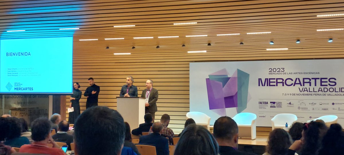 AssitejEspana's tweet photo. Estamos en el Auditorio 2 de la @feriavalladolid en el Foro @mercartes 2023 https://t.co/G80glwSp73
#MesaMercartes #Mercartes #Assitej https://t.co/BaeAj8liRr
