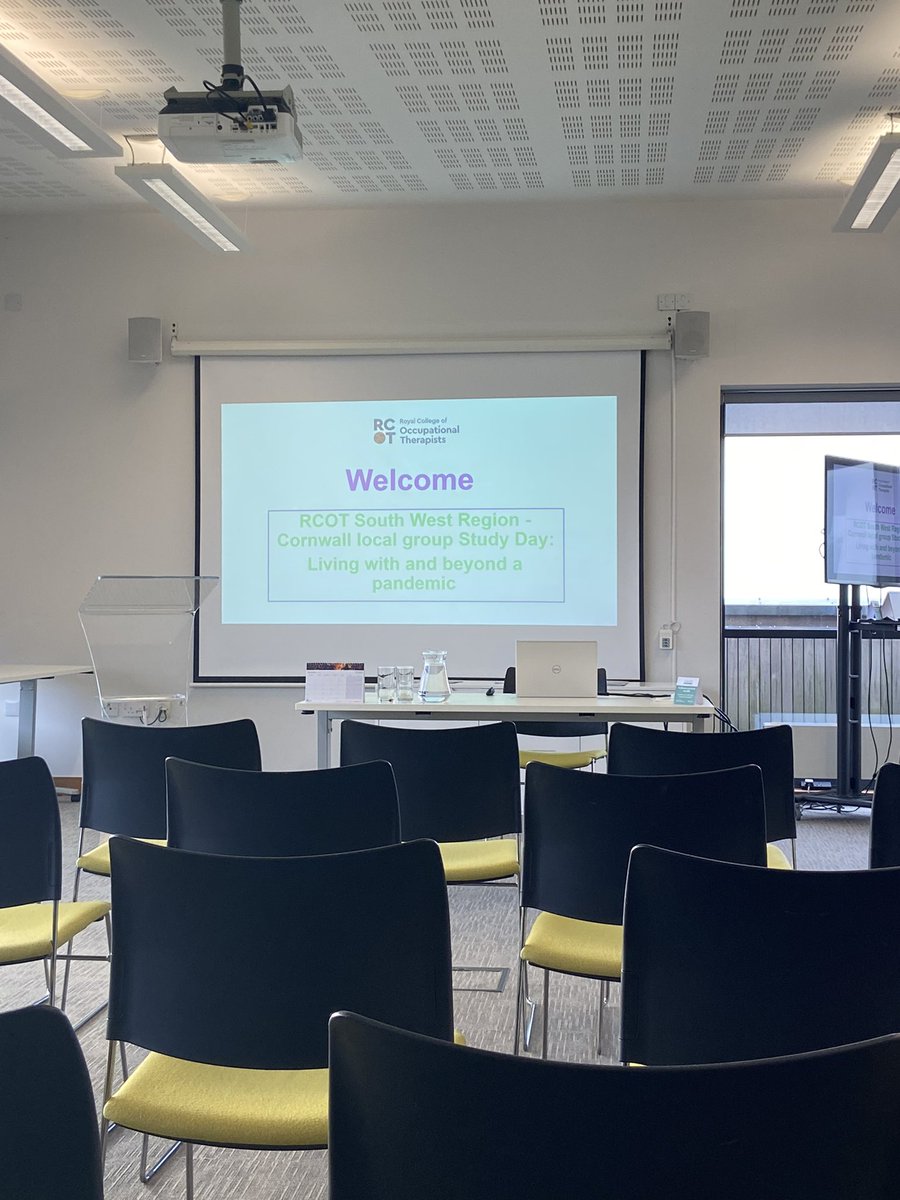 Very excited to be back at the Cornwall OT conference in person 😃 <a href="/RCOTSouthWest/">RCOT South West</a> <a href="/theRCOT/">Royal College of Occupational Therapists</a> #CornwallRCOT