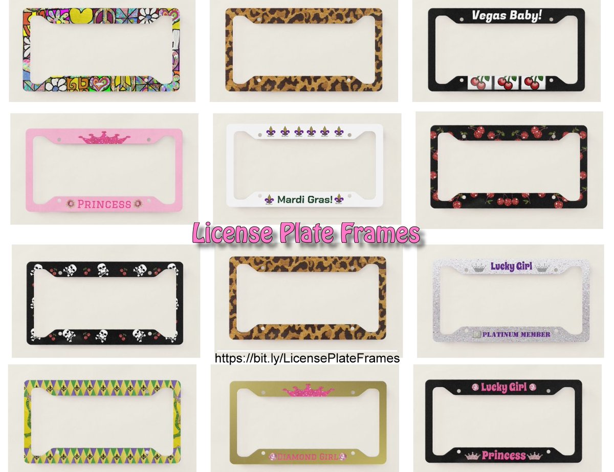 LeeHillerDesign's tweet photo. 🚗🌸☠️🍒👑🍒☠️🌸🚗
#LicensePlate Frame Holders #automotive #accessories #shoppingonline #giftideas #gifts #shoponline #smallbi
https://t.co/ho2WkMNZgQ https://t.co/v389X1bDUN