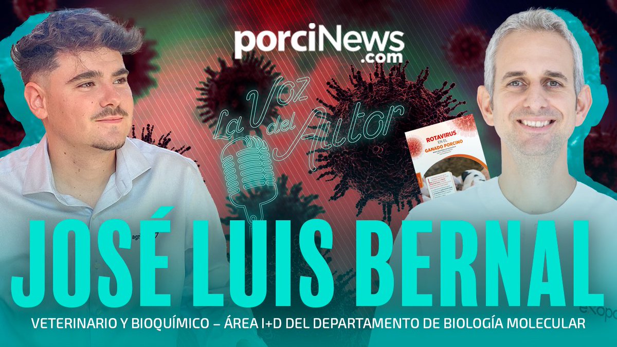porciNews's tweet photo. 💥 ¡Lanzamos una nueva entrevista de 'La Voz del Autor'! 🤩
🐷 Con Jose Luis Arnal Bernal, Veterinario y Bioquímico - Área I+,D del Departamento de Biología Molecular en #Exopol, indagamos en el artículo "#Rotavirus en el #GanadoPorcino", publicado en la Revista de PorciNews España de la Edición de septiembre.
👉 Disfrútala al completo en:
📹 : https://t.co/kYqKHAYXAr
🎧 : https://t.co/iQb2mNV940