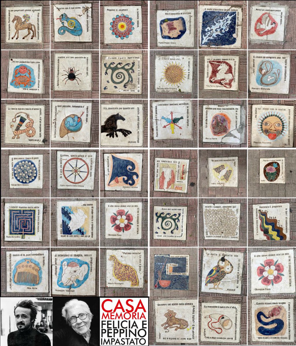 Grazie all'amico Neno Ronchetti che ha realizzato il collage completo di tutte le pietre di inciampo del percorso de I cento passi, ricondividiamo la descrizione di questo importante percorso di memoria, idee e lotta che si trova a Cinisi.
casamemoria.it/il-percorso-de…
