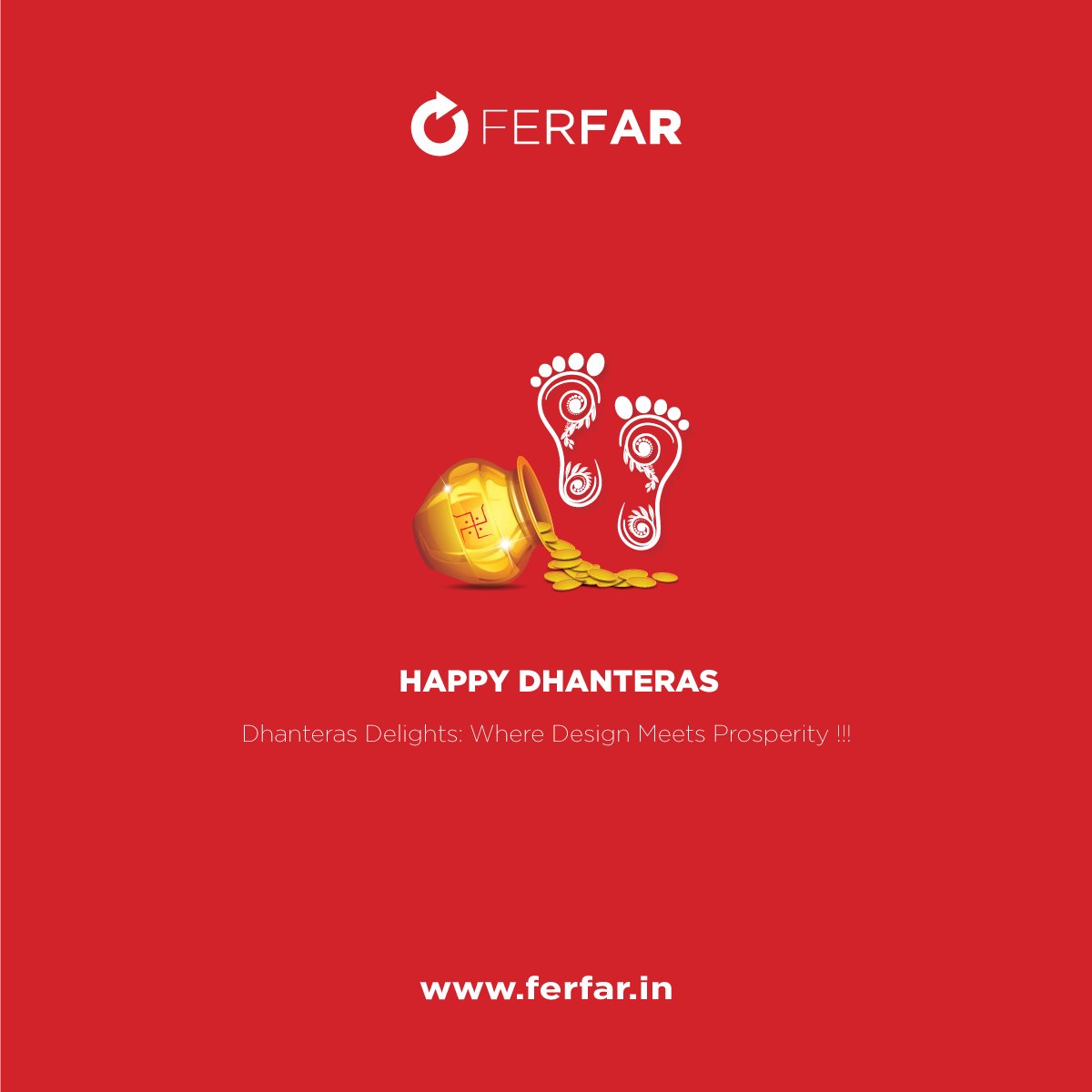 ferfardesign's tweet photo. Illuminate Your Brand with Ferfar Design LLP this Dhanteras!!!

On this auspicious day of #Dhanteras , may your business shine as bright as the gleaming gold! 

Wishing you a Dhanteras filled with prosperity, abundance, and the promise of a brighter tomorrow.

#FerfarDesign https://t.co/pBJ82SvfH6