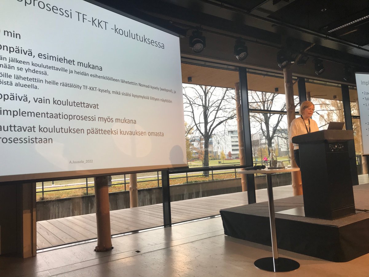 Tänään olemme Kriisi- ja traumakonferenssissa esittelemässä Barnahus-hankkeessa tehtyä Tf-KKT menetelmän implementaatiota, juurruttamisen haasteita ja onnistumisia. Kaiken juurruttamisen pohjalla tulisi olla harkittu implementaatiosuunnitelma.