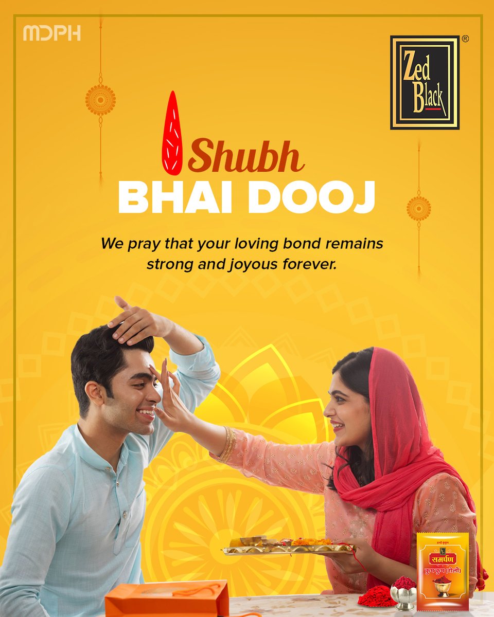 zedblackin's tweet photo. Wishing you an eternal bond of affection!

#HappyBhaiDooj #BhaiDooj2023 #EternalBond
#Zedblack #MDPH #IncenseSticks #MSDhoni #PrarthnaHogiSweekar #Manthan #ManthanZarooriHai #HrithikRoshan https://t.co/n9kbGuwKuy