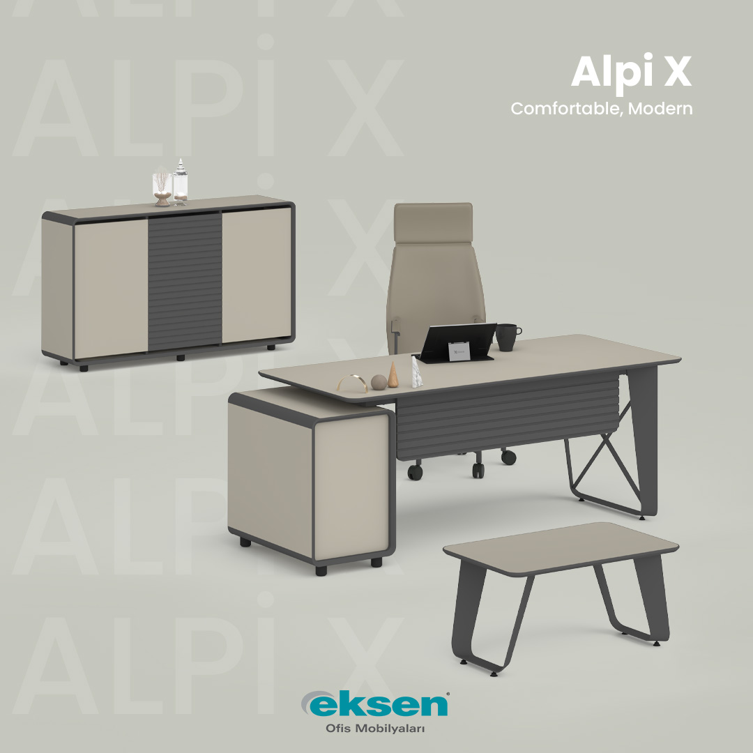 eksen_mobilya's tweet photo. Reach the Summit of Your Business with the Alpi X Series! Experience Elegance and Functionality Together with This Desk Produced in Our Factory. 💼✨

#AlpiX #OfficeFurniture #Leadership #Elegance https://t.co/uvUsoW2DBs