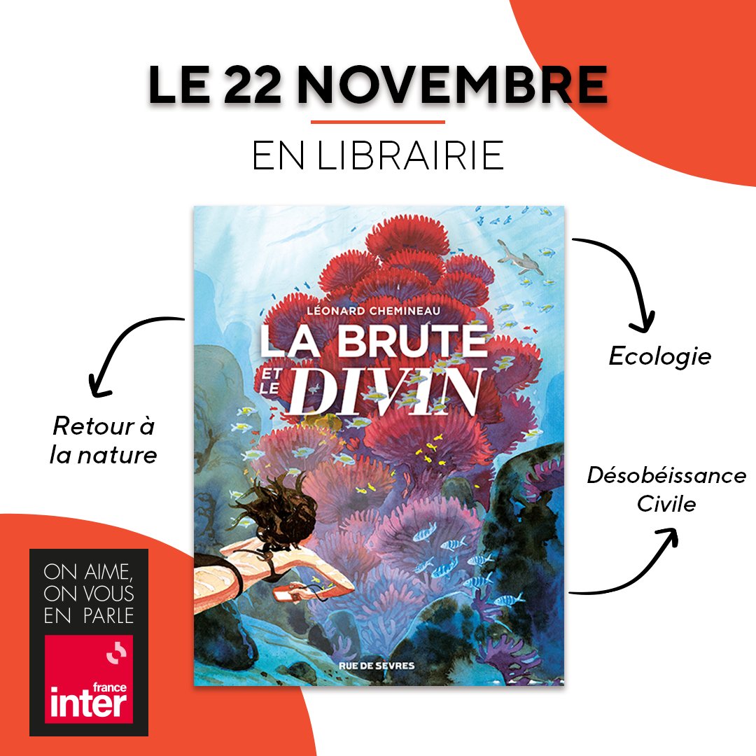 🪸“La Brute et le Divin” de Léonard Chemineau arrive en librairie le 22 novembre. X @EditionsRF.