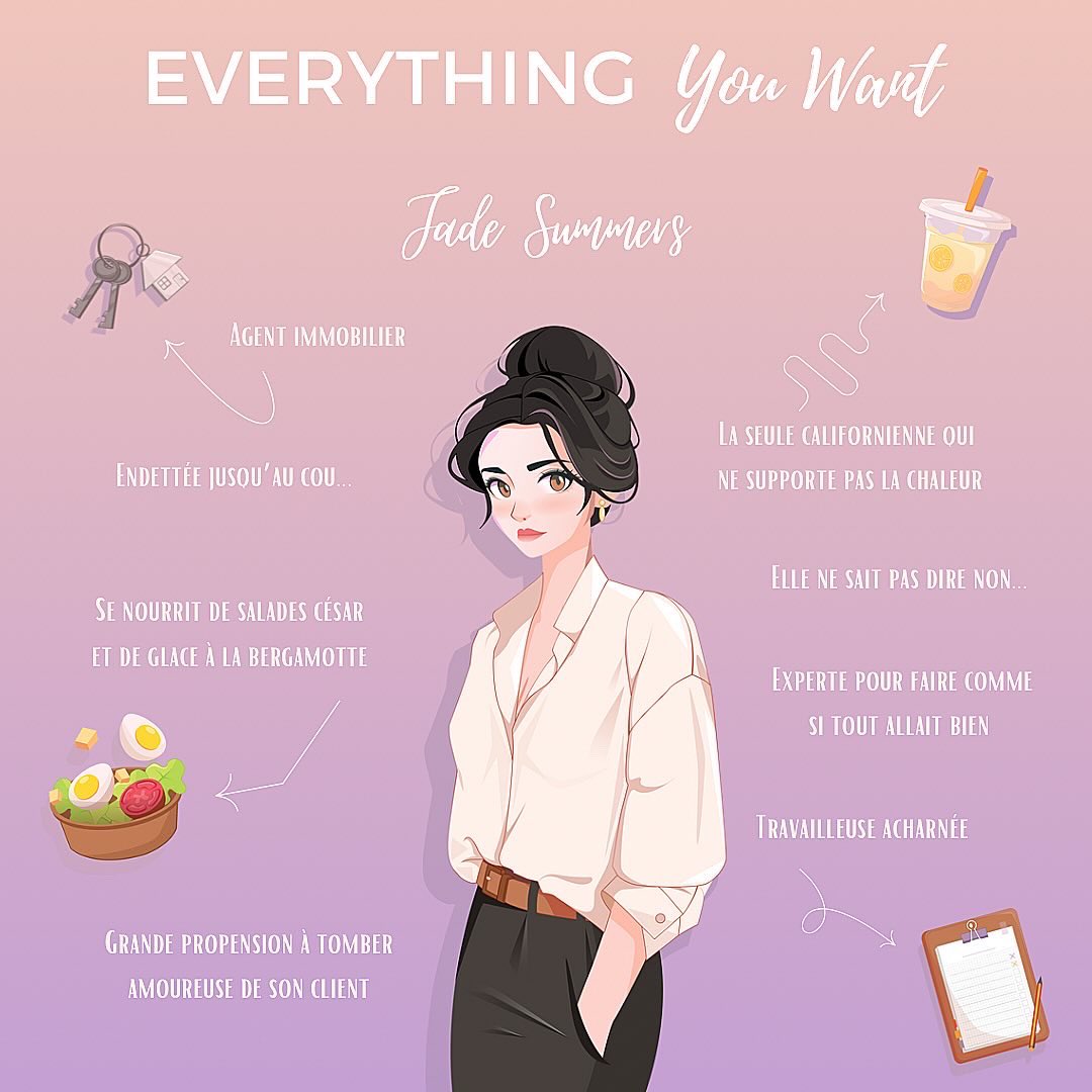 MorganeBicail's tweet photo. Portrait de Jade, le personnage féminin principal d’Everything You Want 😍💗 https://t.co/NN9lJEk6v8