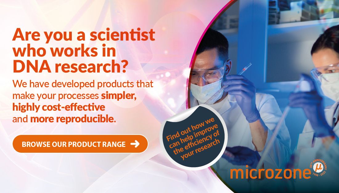 MicrozoneLtd's tweet photo. Do you work in #DNA research? 🥼 We know how crucial the work that geneticists, microbiologists and molecular biologists undertake is. This is why we've developed products that make your processes simpler, cost-effective and reproducible. Browse here: https://t.co/ZF6Y9dUFAB https://t.co/oHJpyzP7lB