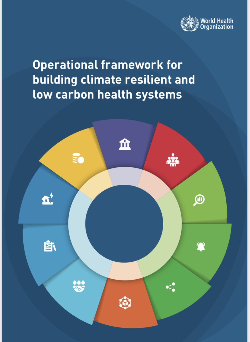Just published and critically important! How to build climate resilient and low carbon health systems. Climate crisis is a health crisis. who.int/publications/i… @COP28_UAE #ClimateAction