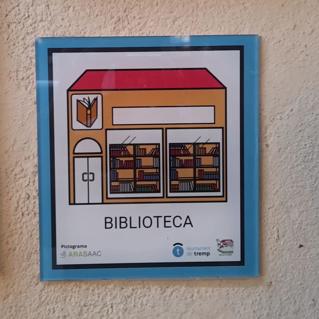 AjTremp's tweet photo. 🖼 Des d'avui Tremp és més accessible cognitivament gràcies als pictogrames proposats per l'Escola Plançó ubicats en diversos equipaments de la ciutat.
@BiblioTremp #ludotecalacuca #clartianesTremp #EscolaValldeflors #EsportsTremp @ins_tremp #EscolaBressolEstel @LiraTremp #EMMT https://t.co/5nGpWuv5SJ