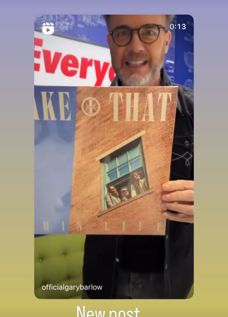 Garyismyhero's tweet photo. #Instagram(-story) 😊 #ThisLife #MusicWeek #cover #newpost #proudguy 

@GaryBarlow https://t.co/fGtspKtldV