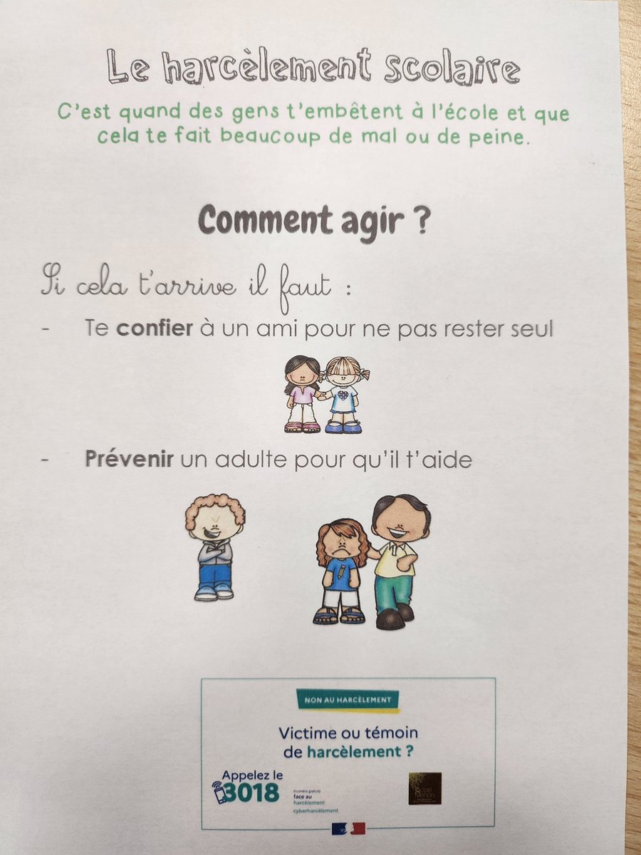 SteflafPro's tweet photo. Journée contre le harcèlement, débat, échange, mise en scène en classe de CP, clip #nah #cp #ecoleMenon #menon #emc #phare @acgrenoble
@MarzoukMohamme3 @patrice_gros https://t.co/tJX907dvS9
