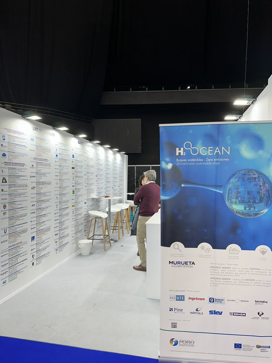 En nuestro stand podéis encontrar información sobre el proyecto #HAZITEK H2OCEAN.
Un proyecto de investig. aplicada a la propulsión verde, digitalización y optimización de la fabricación en el transp. marítimo, con el objetivo de desarrollar una generación de buques sostenibles.