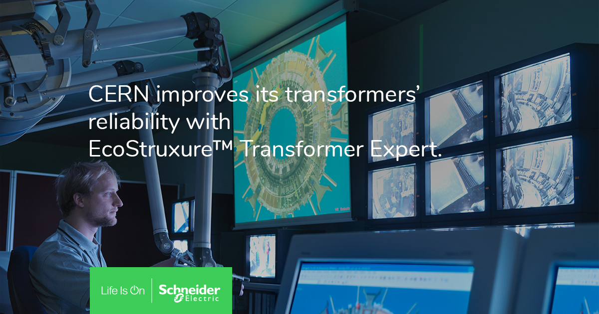 SchneiderElecDE's tweet image. Kann innovative, #IoT-gesteuerte Technologie der Schlüssel zu einem optimierten, zukunftssicheren Betrieb sein? Das Kernforschungsinstitut #CERN setzt EcoStruxure Transformer Expert ein, um seine kritischen #Transformatoren effizienter zu betreiben 👉 spr.ly/6014usEwy