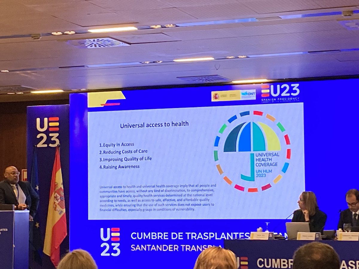 Efstratios Chatzixiros delivered a compelling presentation on the profound impact of transplantation on health, specifically addressing non-communicable diseases and the importance of universal access to health. He shed light on critical aspects shaping the future of healthcare &