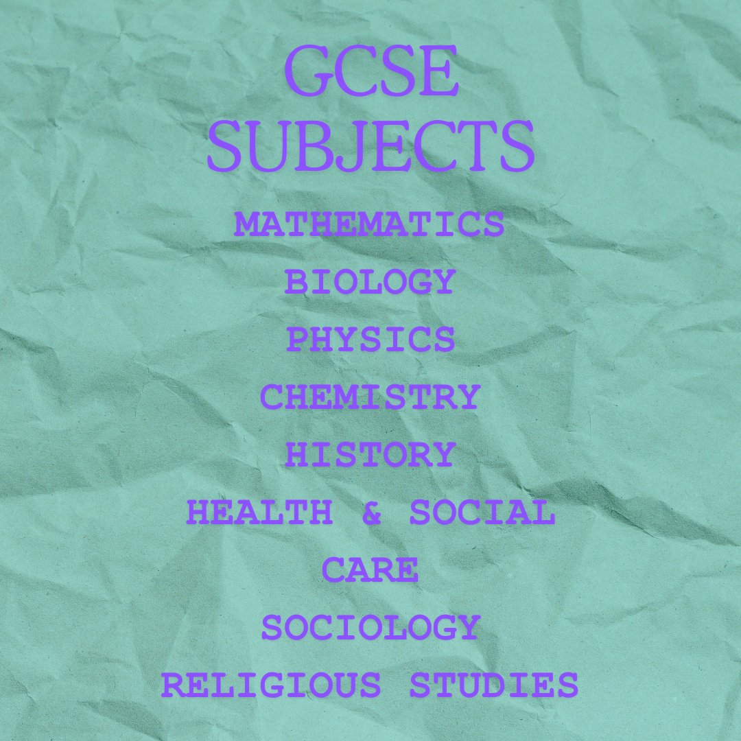 One of the most common questions we are asked is "what subjects do you cover for GCSE?"

Here's a list....pop us a message if you would like further info or want to book in.

#onlinetutoring #tutoringUK #tutoringservices #tutoringonline #education #gcsetuition #UKtutoring