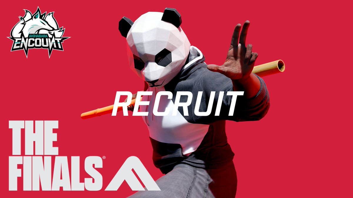 TheFinals部門設立のためメンバーを募集します。

■目的
　チーム競技を通したゲームIQ向上
　インフルエンス活動におけるビジネススキル向上
　世界平和

■応募方法
　以下を添えて
<a href="/shintaro1210/">シンタロ</a>
へ連絡をお願いします。
　活動名
　年齢
　所在地
　過去の実績
　意気込み

■条件