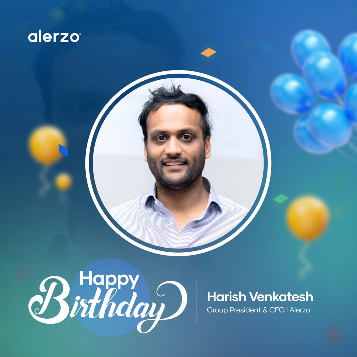 AlerzoHQ's tweet photo. Warmest #birthdaywishes to our esteemed #GroupPresident! May your special day be filled with love, laughter and the same kind of positivity you bring into the team. 
#alerzo https://t.co/RNvwIgBUK3