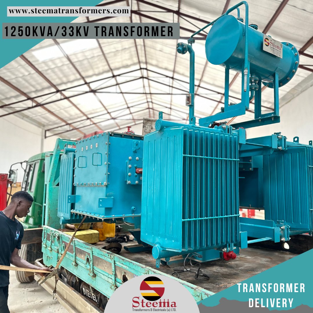 SteemaTransfor's tweet photo. 1250KVA/33KV/415V Transformer delivered
#steema #steematransformer #uganda #ElectricalEngineering  #umeme #uedcl #uegcl #Transformers  #lineconstruction #Innovation  #technology  #distributiontransformer #powerline #powerpanel #lineconstruction https://t.co/Y4YCIc0WRt