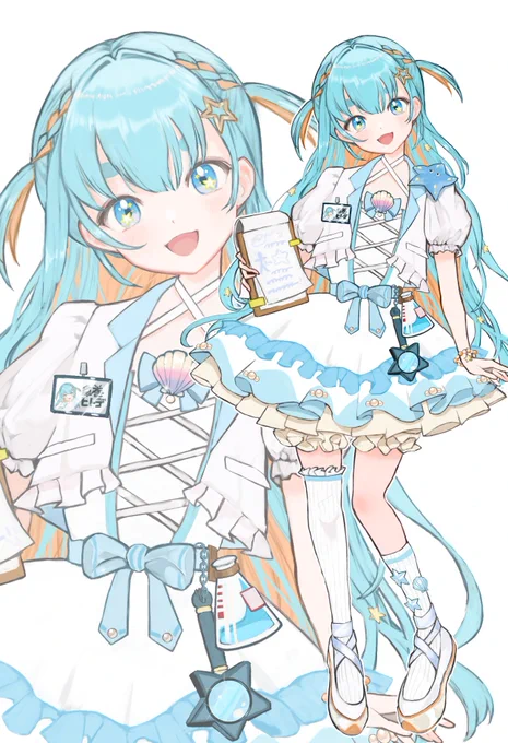flill()所属の糸巻ヒトデ様()のIRIAM用立ち絵を担当いたしました!ヒトデ大好きな女の子11/12(日)19時初配信とのことです! 