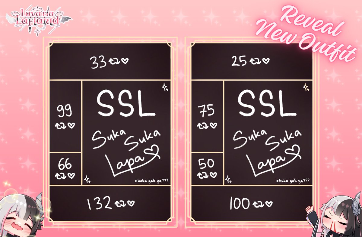 ✨NEW OUTFIT ✨
RT n Likes are very appreciated 🫶🏻

HELLO FWENDS AND LAPLER ✨

BANTUIN NGEREVEAL BAJU BARUnya LAPA !!! 
*yg ga bantuin abis ini LS kalo main game 😊

Bisakah ter-reveal sebelum tanggal 16 ini ? 😳
kan biar bisa dipake di b-day stream gitu loh *EKHEM 🙄
#VTuberID