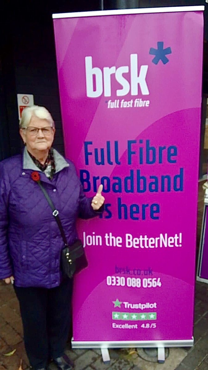 Brsk_uk's tweet photo. Come on down to Stanley Shopping Centre in Sale to meet our team and learn some more about our fantastic full-fibre packages
We'll be here for the rest of the week and we look forward to meeting you! 😁
#brsk #fullfibre #betternet https://t.co/djkurI9hyw