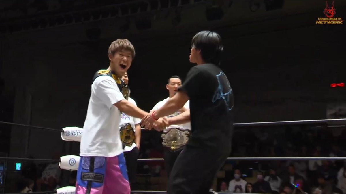 SondreBjorn's tweet image. Ryoya Tanaka was invited to D&apos;courage and he has ACCEPTED!!!

He will have his first match as a member of the unit today in the semi main vs Natural Vibes!!

live: dragongate.live 

#TheGateOfEvolution2023