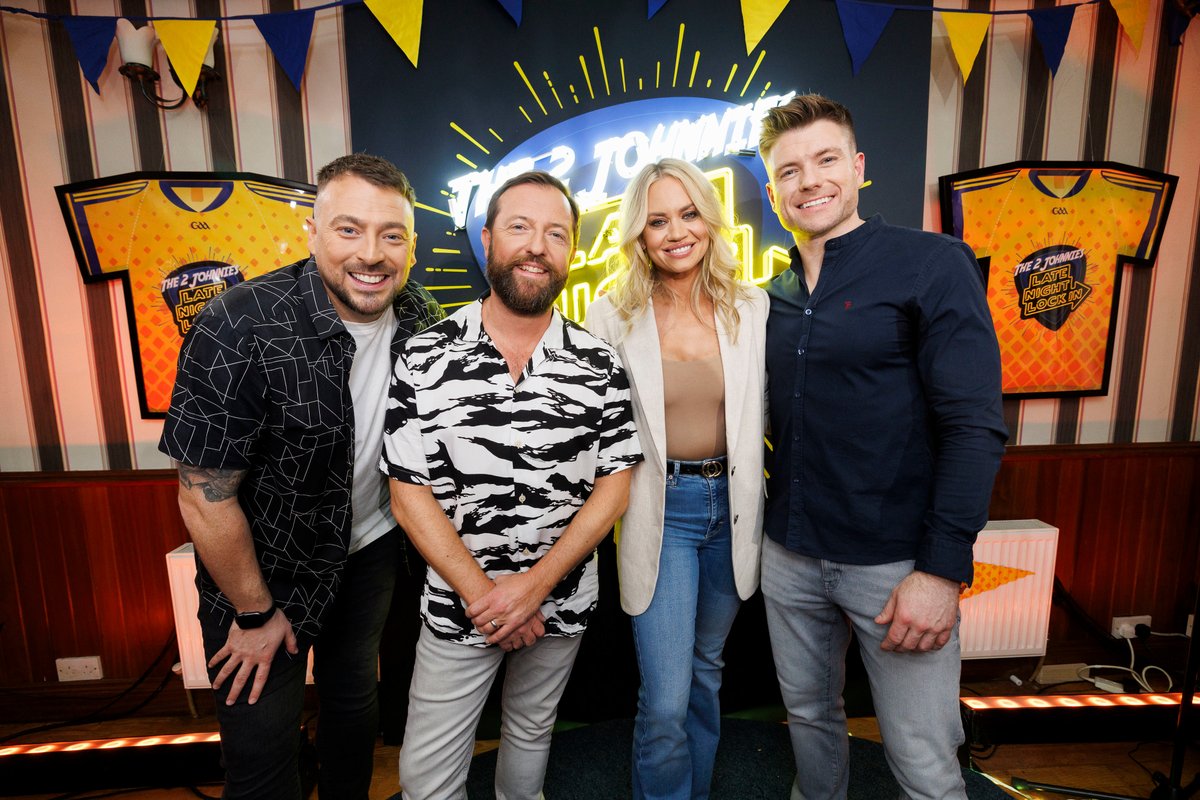 RTÉ Communications (@rtepress) on Twitter photo Tonight: <a href="/KimberlyKWyatt/">Kimberly Wyatt</a> and <a href="/andrewismaxwell/">Andrew Maxwell</a> join <a href="/the2johnnies/">The 2 Johnnies</a> plus music from The Young Wans and <a href="/tumblingpaddies/">thetumblingpaddies</a>!
📺Tune into The 2 Johnnies #LateNightLockIn tonight at 9.35pm on <a href="/RTE2/">RTÉ2</a> and <a href="/RTEplayer/">RTÉ Player</a> Tonight: <a href="/KimberlyKWyatt/">Kimberly Wyatt</a> and <a href="/andrewismaxwell/">Andrew Maxwell</a> join <a href="/the2johnnies/">The 2 Johnnies</a> plus music from The Young Wans and <a href="/tumblingpaddies/">thetumblingpaddies</a>!
📺Tune into The 2 Johnnies #LateNightLockIn tonight at 9.35pm on <a href="/RTE2/">RTÉ2</a> and <a href="/RTEplayer/">RTÉ Player</a>