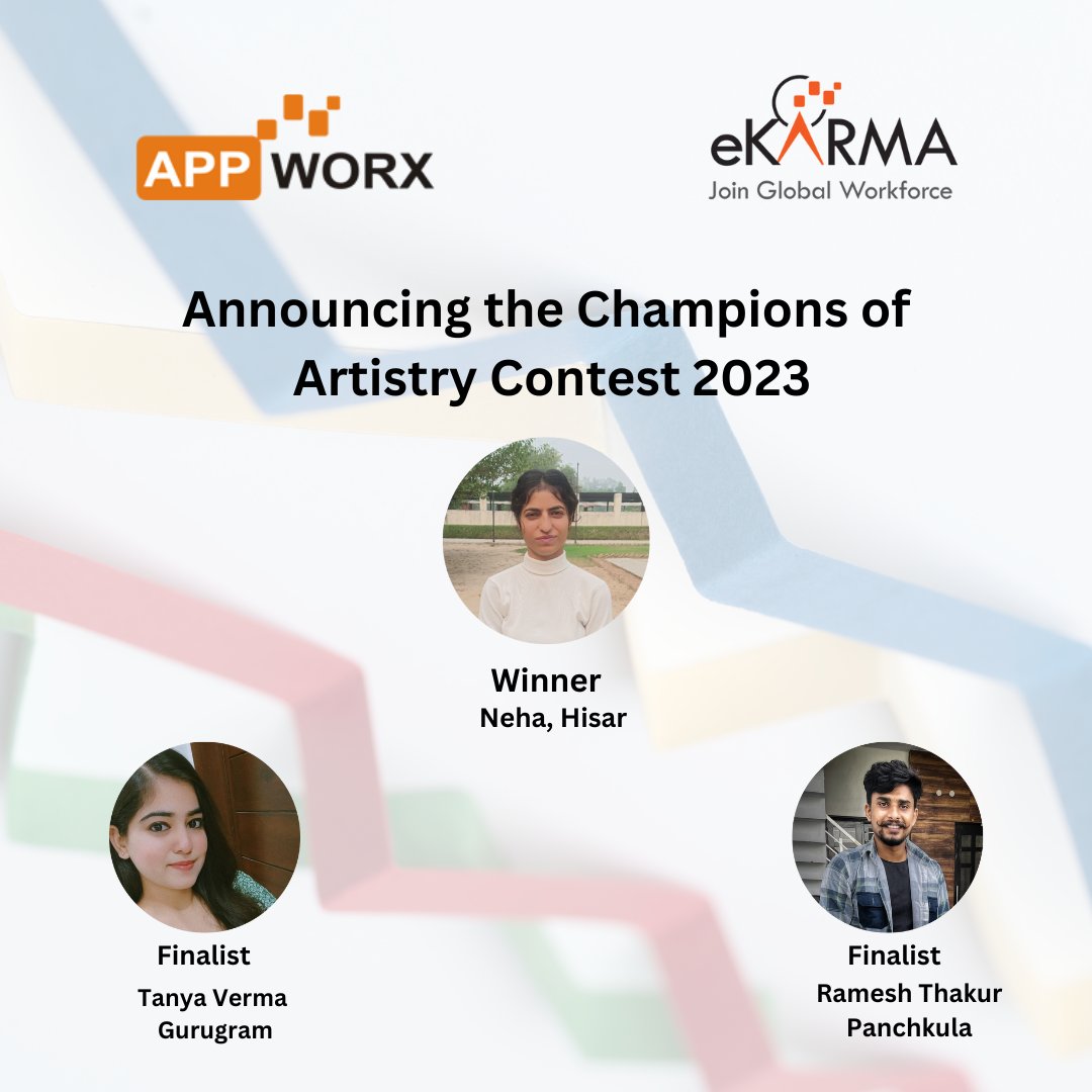 EKarmaIND's tweet photo. Congratulations to the brilliant winners of Artistry Contest 2023! Your artistic brilliance has illuminated the canvas, inspiring awe and admiration. Your creativity knows no bounds, and we're honored to celebrate your well-deserved victory!
#ArtistryContest2023 #ekarma https://t.co/gIgnSJrAbn