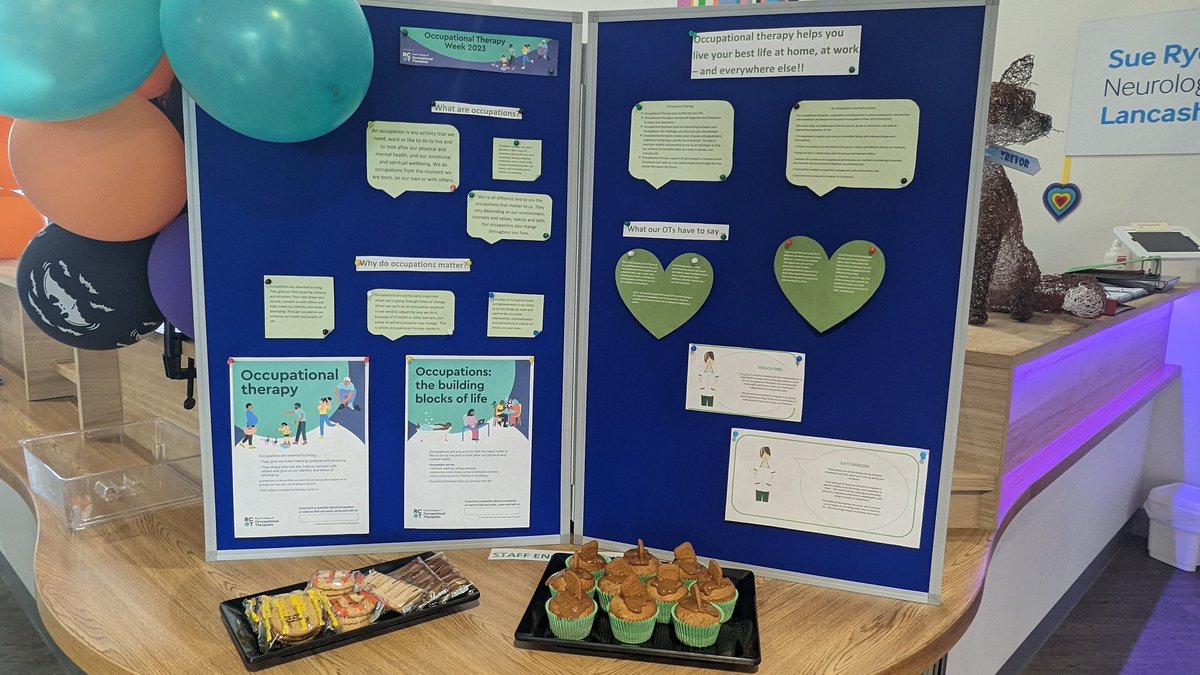 LancsNeuro's tweet photo. Happy Occupational Therapy week to all of our lovely OT's! We appreciate you 💚 #neurological #OTWeek2023 #OccupationalTherapy https://t.co/tmBRBEaiyv
