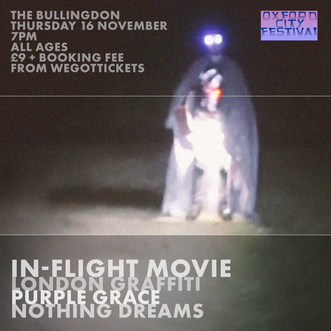 In-Flight Movie (@_inflightmovie_) on Twitter photo We have a gig next Thursday 16th at <a href="/TheBullingdon/">The Bullingdon</a>, come along! Tickets from <a href="/WeGotTickets/">WeGotTickets</a> - wegottickets.com/event/595385 <a href="/DaveGilyeat/">Dave Gilyeat</a> <a href="/OxMailTimHughes/">Tim Hughes</a> <a href="/NightshiftMag/">Nightshiftmusicmag</a> <a href="/omsmagazine/">OMS magazine</a> <a href="/pindropmusic/">Pindrop Publicity</a> We have a gig next Thursday 16th at <a href="/TheBullingdon/">The Bullingdon</a>, come along! Tickets from <a href="/WeGotTickets/">WeGotTickets</a> - wegottickets.com/event/595385 <a href="/DaveGilyeat/">Dave Gilyeat</a> <a href="/OxMailTimHughes/">Tim Hughes</a> <a href="/NightshiftMag/">Nightshiftmusicmag</a> <a href="/omsmagazine/">OMS magazine</a> <a href="/pindropmusic/">Pindrop Publicity</a>