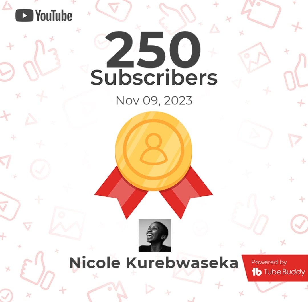Nikki_zw's tweet photo. Celebrating milestones! 
Thank you for subscribing to my channel. Let's keep growing together. 

And if you haven't joined the community yet, click here https://t.co/R3LfuFYeVB (it's free of charge)

@AfroBloggers https://t.co/y5R66Sct9E