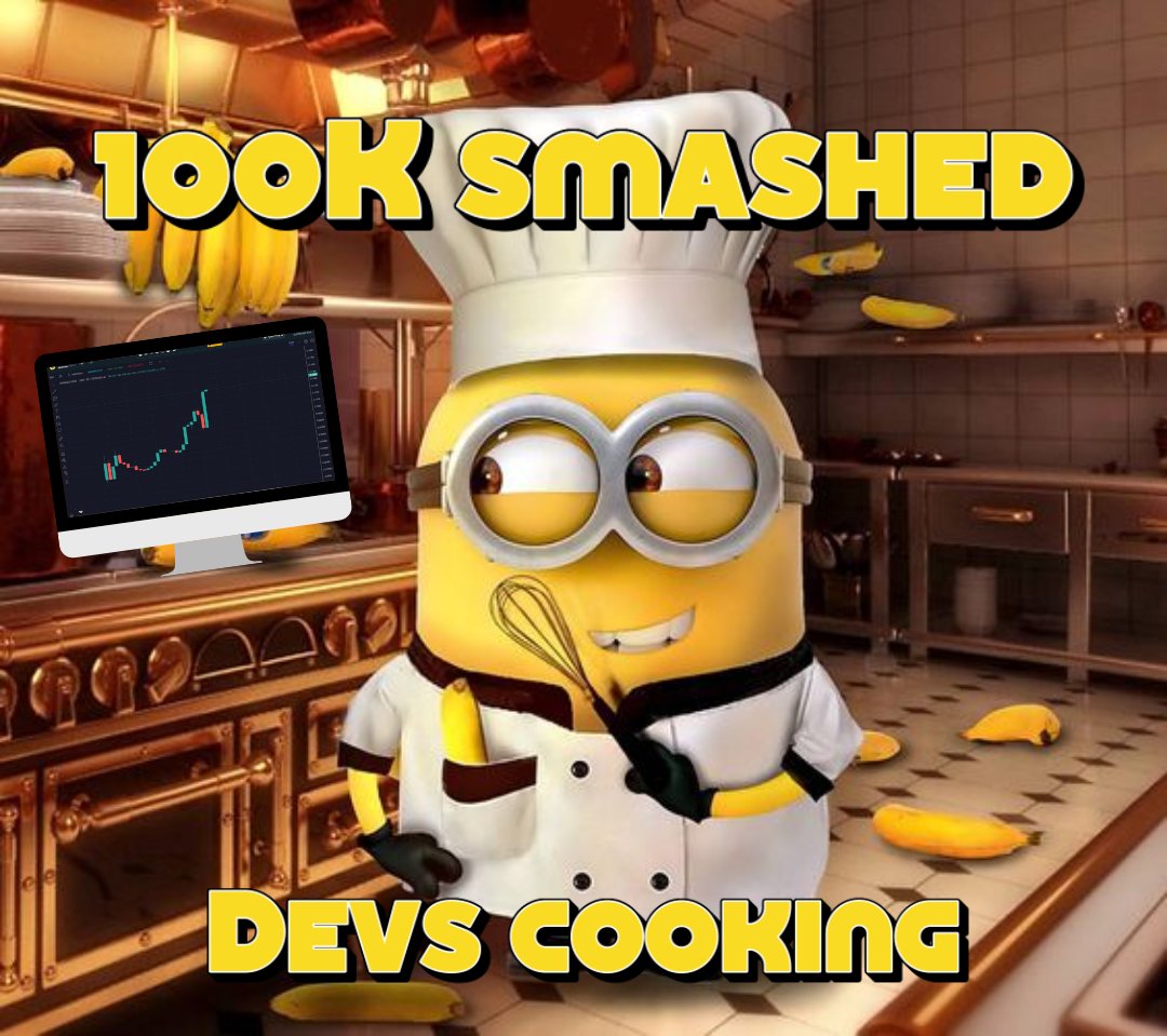 $100K MC smashed, #Devcooking $BANANA

dextools.io/app/en/ether/p…