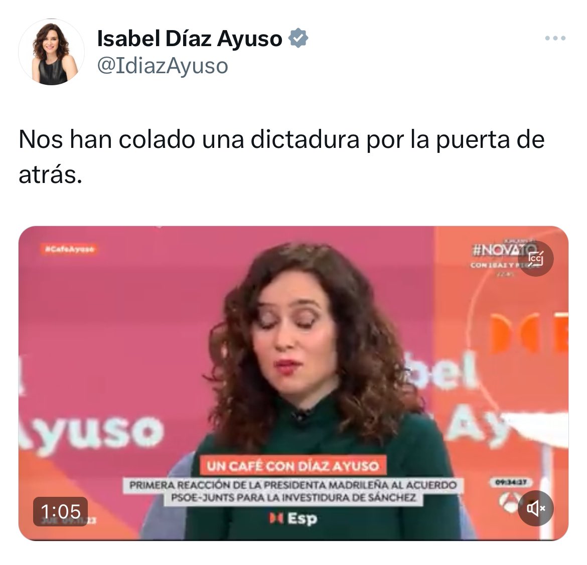 Mónica García tweet media