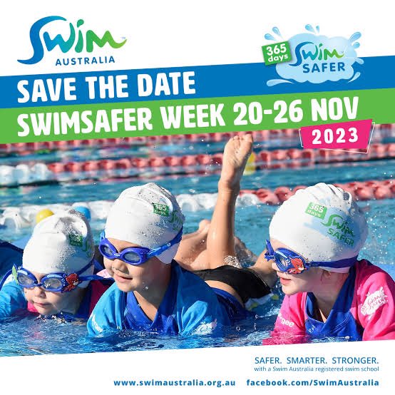 SwimmingShore's tweet photo. We have our annual SwimSAFER week coming up. As part of our focus on water awareness, we will have some give aways… stay tuned 😊 https://t.co/efxIcWjHo8
