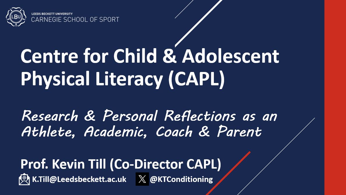 Prof. Kevin Till tweet media