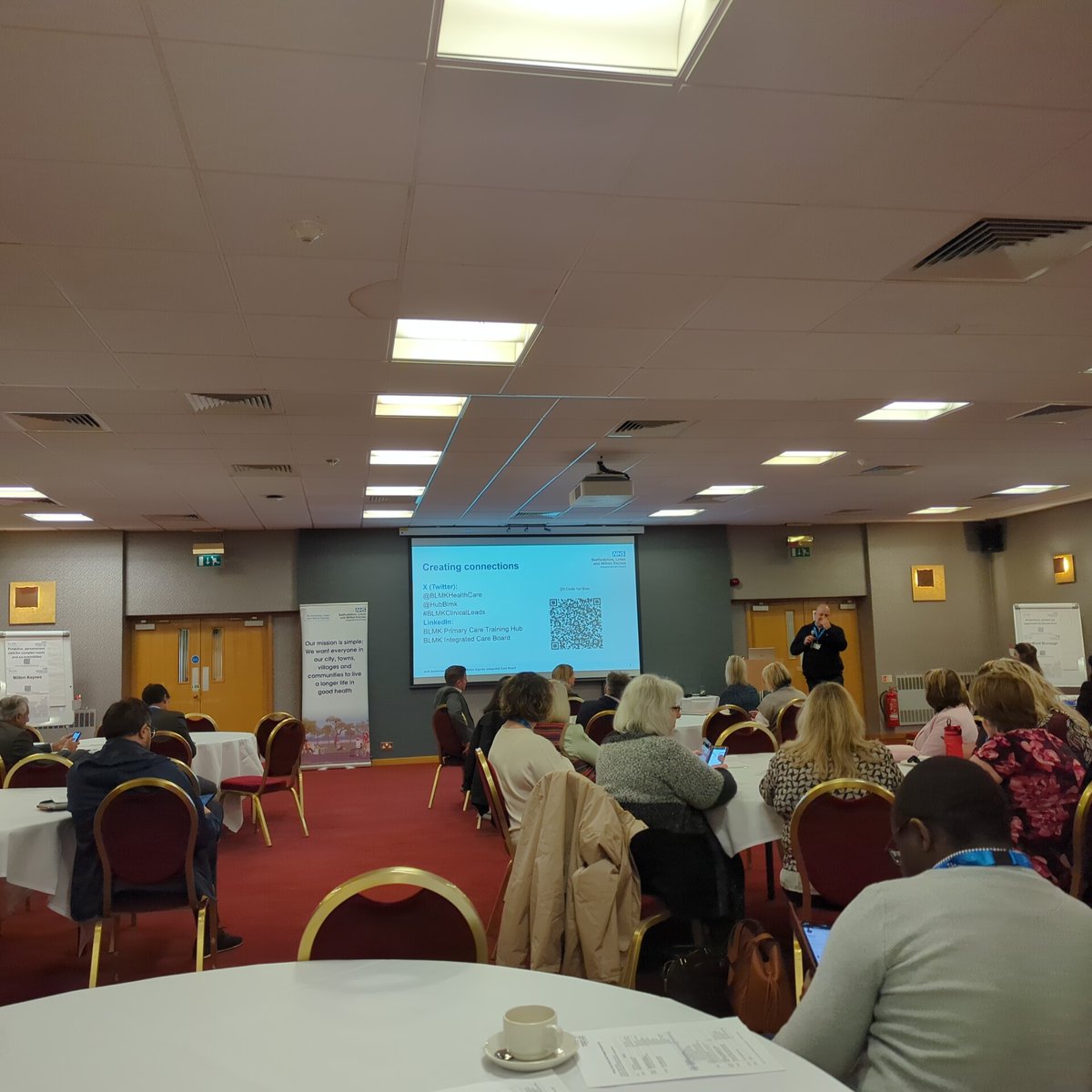 At the BLMK Clinical Leads Strategy Day. Great to meet so many primary care colleagues across BLMK and to connect with some old friends again. Real energy to put Primary care as a central theme in the ICB 
<a href="/BLMKHealthCare/">NHS BLMK Health and Care Partnership 💙</a> <a href="/HubBlmk/">BLMK Primary Care Training Hub</a> #BLMKClinicalLeads