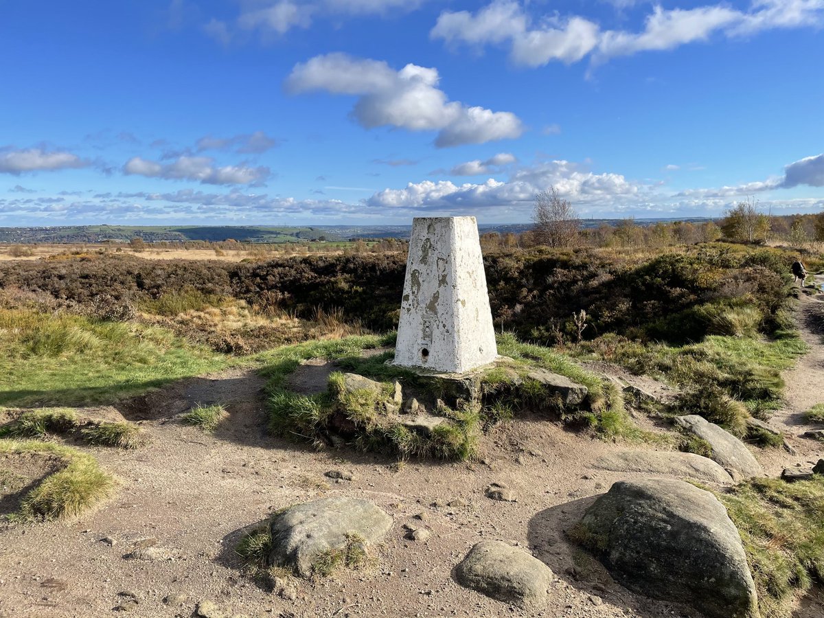 Luvvly trig on Norland moor between Ripponden and Halifax.....from last weeks walk

@TrigThursday @trigbagging 
#trigpointthursday