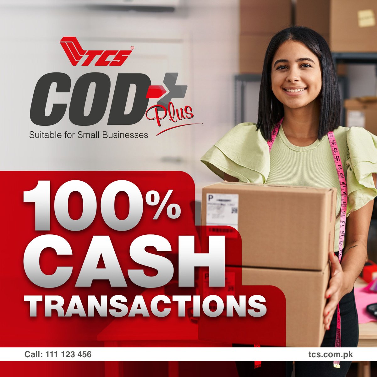 tcs_couriers's tweet photo. With COD+ your cash sales remain 100% cash. There is no-minimum for the value or the number of parcels you send, cash reimbursements are easy, and your orders are shipped in trustworthy TCS packing.
#TCS #TrustALeaderToDeliver #LogisticsBackbone #CashOnDelivery #COD #ecom https://t.co/B7v8cBV0Xt
