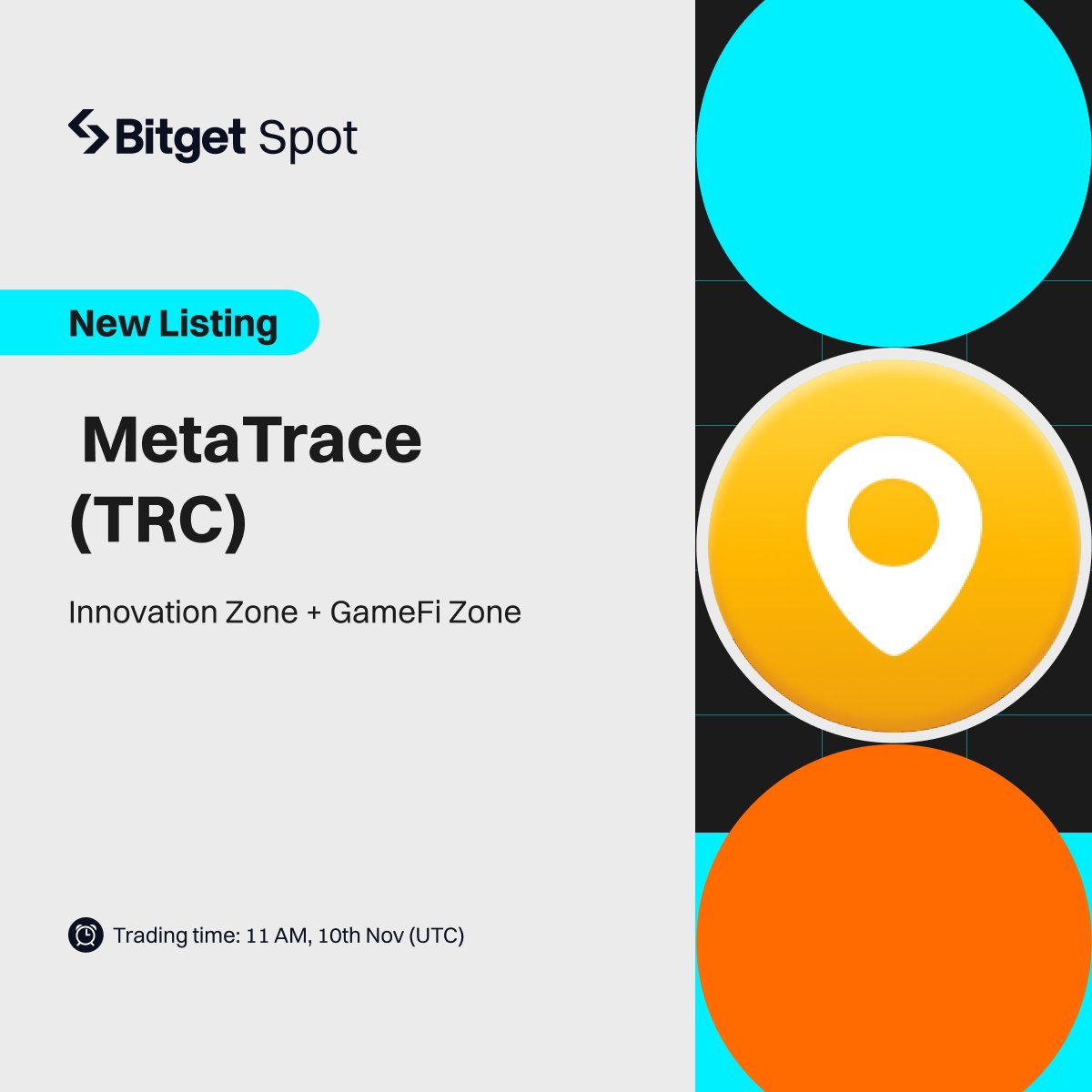 bitget's tweet photo. 🔥 Spot New Listing @trace_meta

🚀 The hype for $TRC is ramping up on #Bitget. Trade $TRC now to grab a share of 86,000 $TRC!

Listing info: https://t.co/kUvGAECwJG
Campaign info: https://t.co/D6k37w5SEe