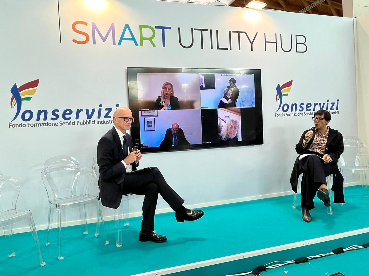Fonservizi's tweet photo. Si riparte ad @Ecomondo con Smart Utility Hub: il ruolo della #formazione e di #Fonservizi nell’attuazione delle #politiche #attive del #lavoro”
@ConfserviziPiem - @ConfserviziLomb - Confservizi Liguria - @confservizi - Friuli Venezia Giulia - @AssTrasporti - @UTILITALIA https://t.co/fm6g9B1Xwl